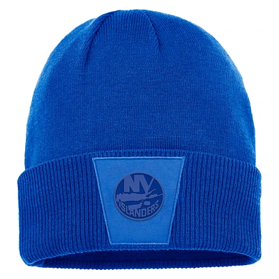 Bonnet en tricot à revers Authentic Pro Road Fanatics Royal New York Islanders pour hommes