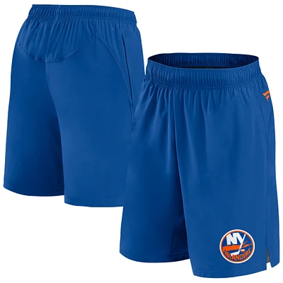 Short authentique Pro Tech Fanatics Royal New York Islanders pour hommes