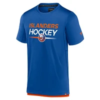 T-shirt authentique Pro Tech Fanatics Royal New York Islanders pour hommes