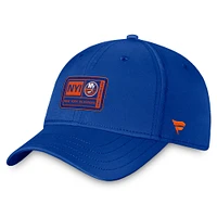 Casquette flexible authentique pour le camp d'entraînement professionnel des Royal New York Islanders Fanatics hommes