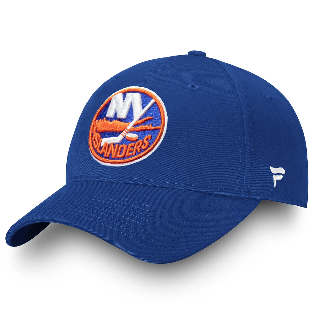 Casquette réglable Fanatics Royal New York Islanders Core pour hommes