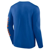 Men's Fanatics Royal New York Islanders Headline Long Sleeve T-Shirt