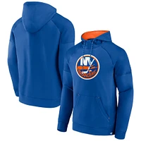Sweat à capuche raglan emblématique des New York Islanders Fanatics Royal pour hommes