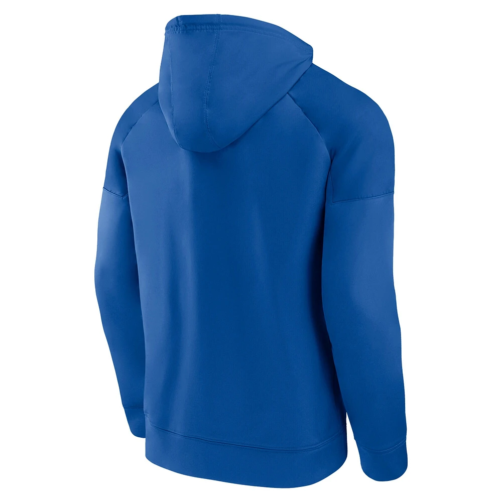 Sweat à capuche raglan emblématique des New York Islanders Fanatics Royal pour hommes