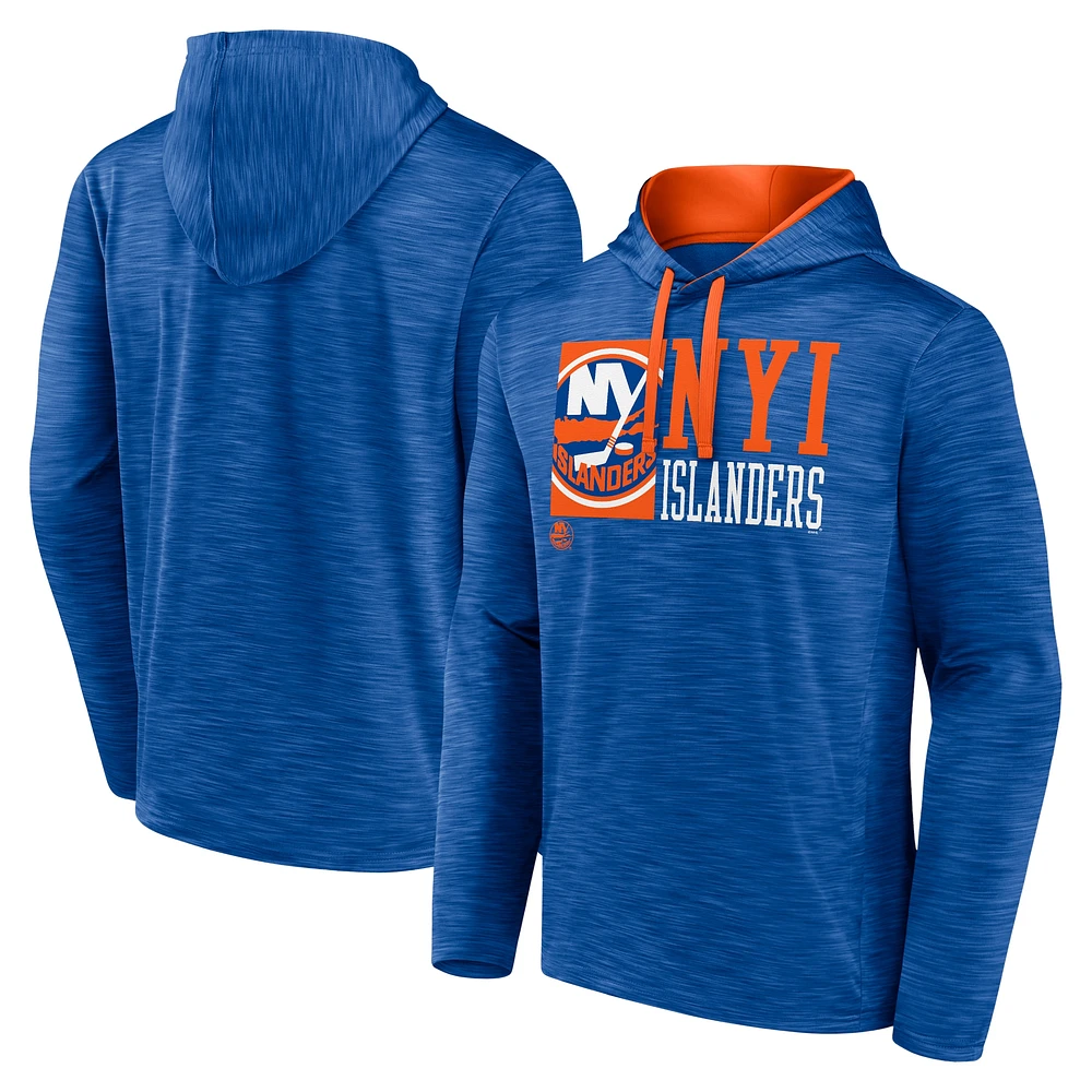 Men's Fanatics Royal New York Islanders Never Quit Pullover Hoodie