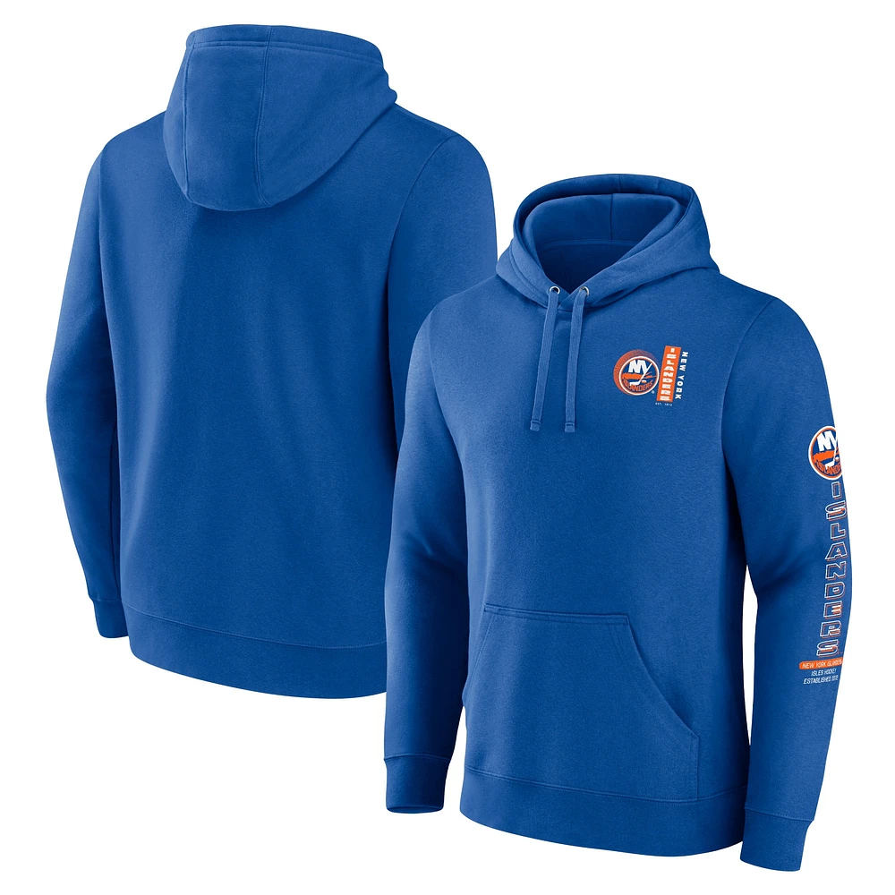 Sweat à capuche Fanatics Royal New York Islanders Revolution pour hommes