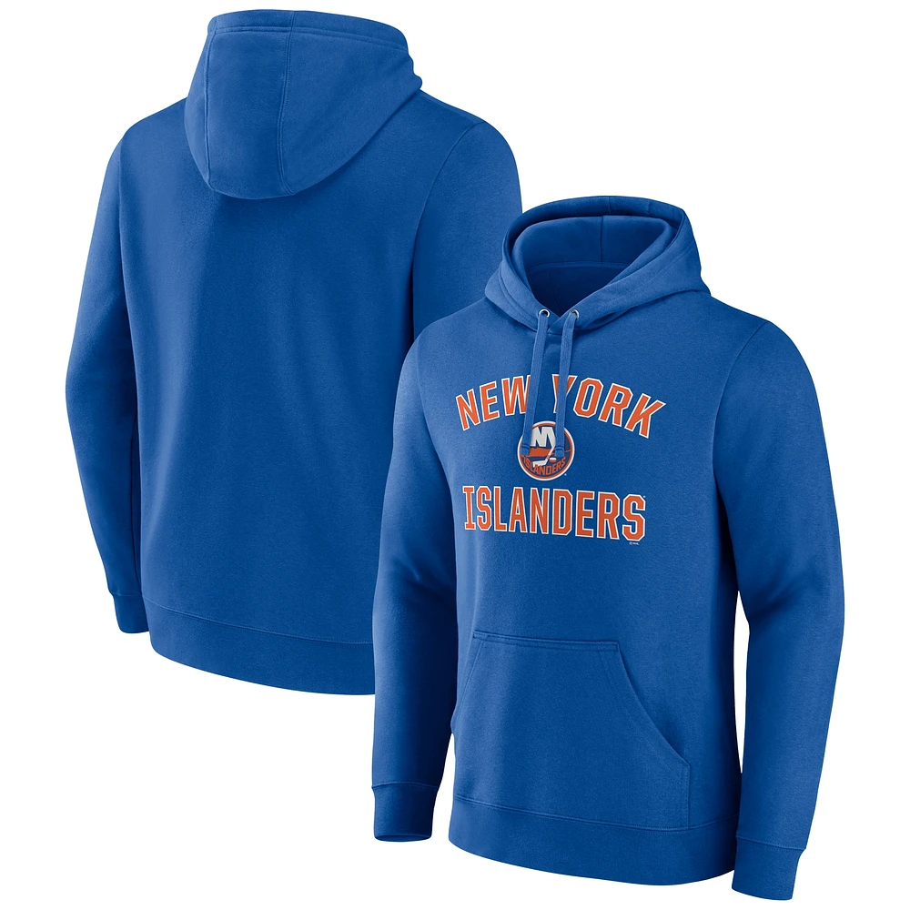 Sweat à capuche Victory Arch pour hommes Fanatics Royal New York Islanders