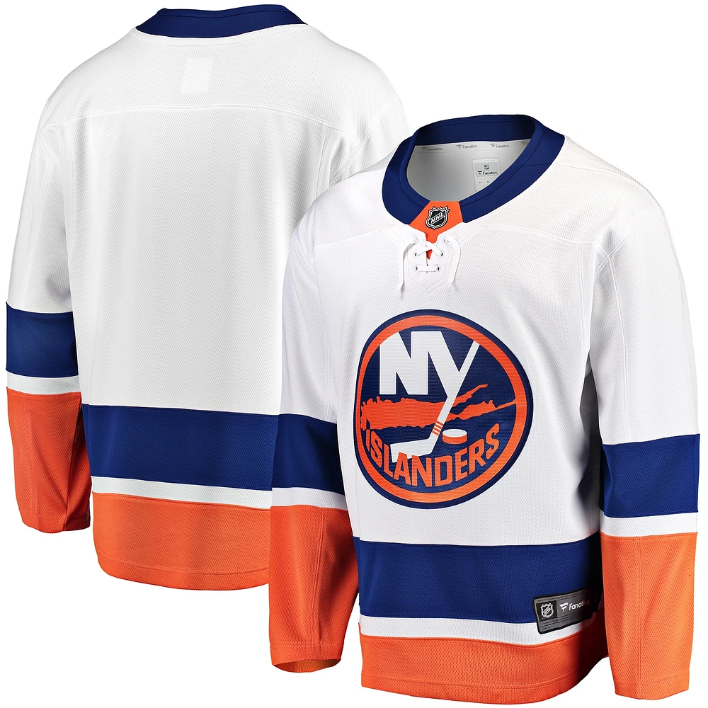 Maillot Breakaway Away blanc des Islanders de New York Fanatics pour hommes