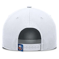 Men's Fanatics White New York Islanders Rope A-Frame Adjustable Hat
