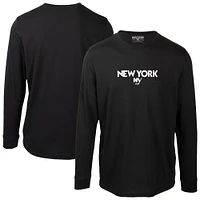 Men's Levelwear  Black New York Islanders Oscar City Capsule Long Sleeve T-Shirt