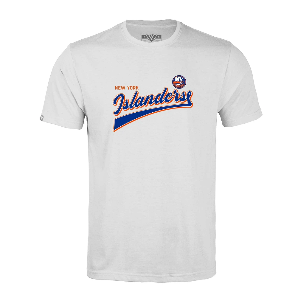 T-shirt rétro Richmond Team 2.0 pour homme, blanc, Levelwear, New York Islanders