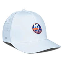 Casquette Zeta Insignia Core Flex blanche pour homme des Islanders de New York Levelwear