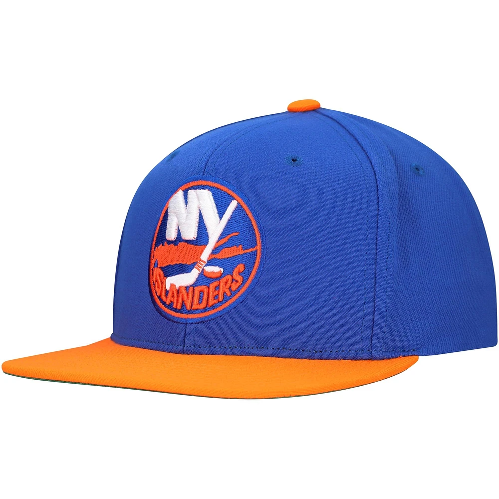 Men's Mitchell & Ness Royal New York Islanders Core Team Ground 2.0 Snapback Hat