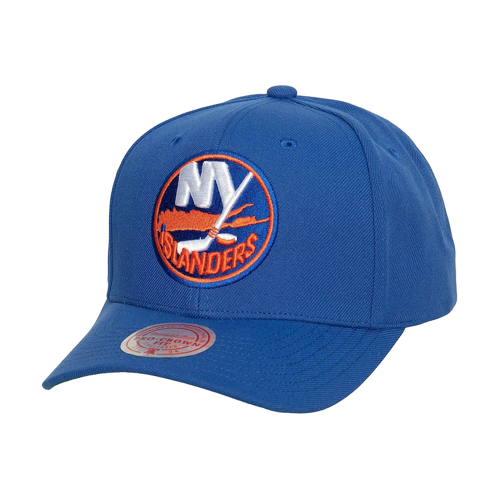 Casquette ajustable Mitchell & Ness Royal New York Islanders Core Team Ground Pro pour homme