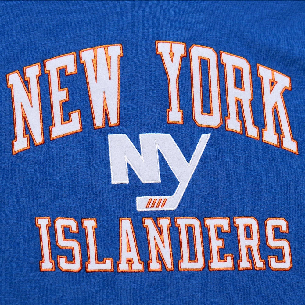 T-shirt flammé légendaire des Royal New York Islanders Mitchell & Ness pour hommes