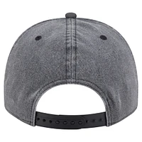 Men's New Era  Charcoal New York Islanders Throwback Washed A-Frame Pre-Curved 9FIFTY Snapback Hat