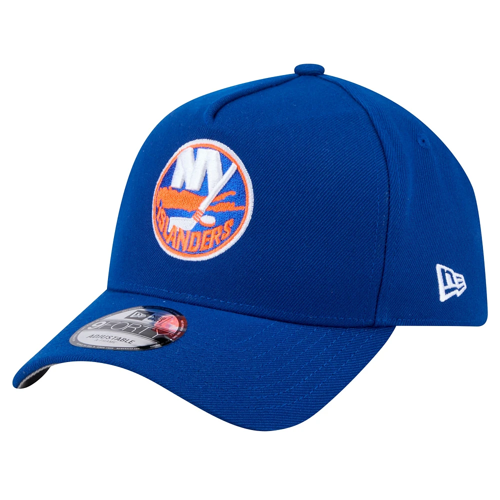 Men's New Era  Royal New York Islanders Core A-Frame 9FORTY Adjustable Hat