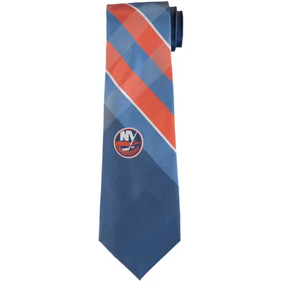 New York Islanders Woven Poly Grid Tie