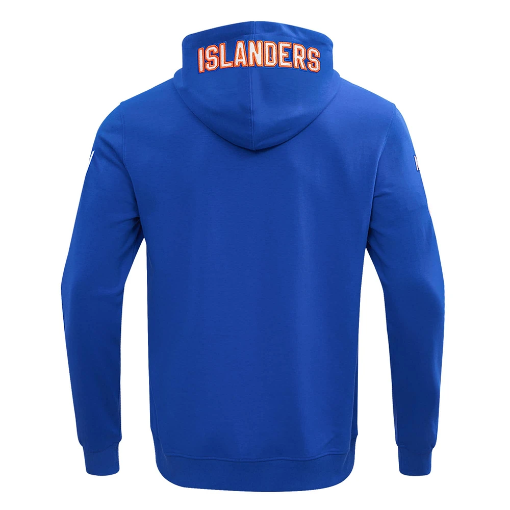 Veste à capuche entièrement zippée en chenille classique Pro Standard Royal New York Islanders pour hommes