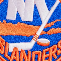 Veste à capuche entièrement zippée en chenille classique Pro Standard Royal New York Islanders pour hommes