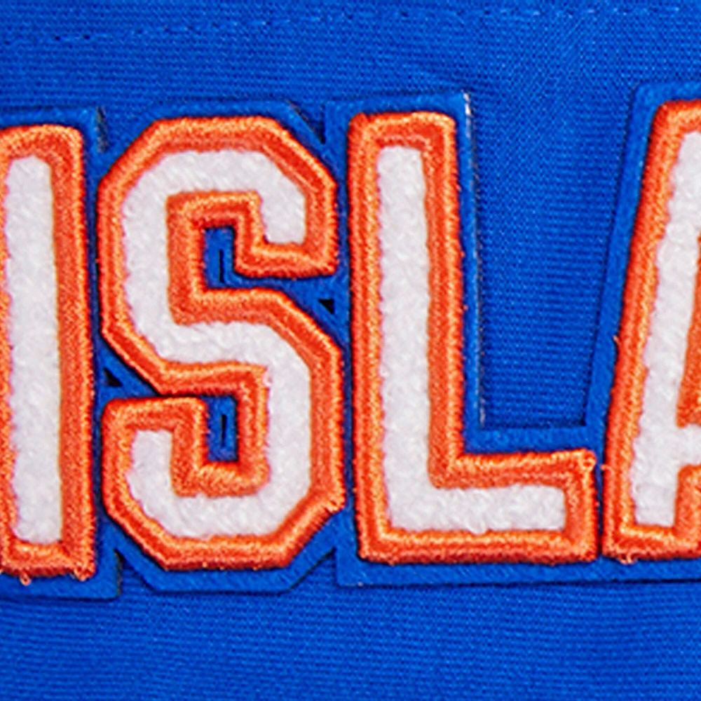 Veste à capuche entièrement zippée en chenille classique Pro Standard Royal New York Islanders pour hommes