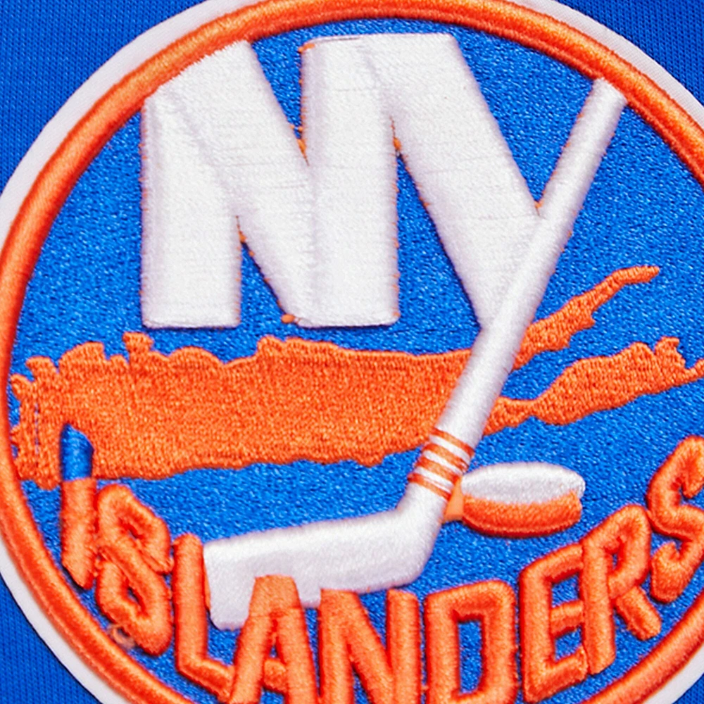 Veste à capuche entièrement zippée en chenille classique Pro Standard Royal New York Islanders pour hommes