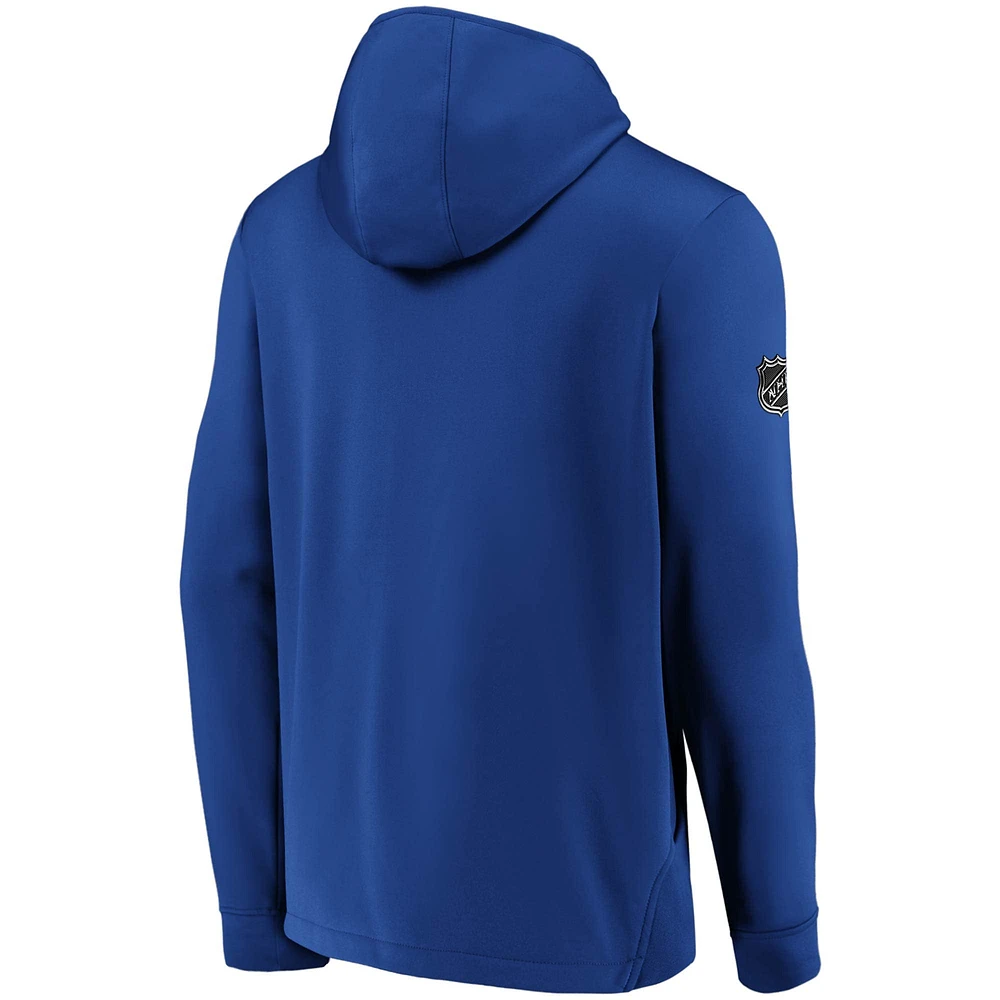 Men's Royal New York Islanders Authentic Pro Locker Room Pullover Hoodie