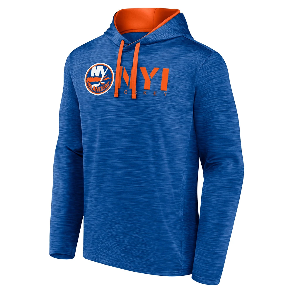 Men's  Royal New York Islanders Head Start Pullover Hoodie
