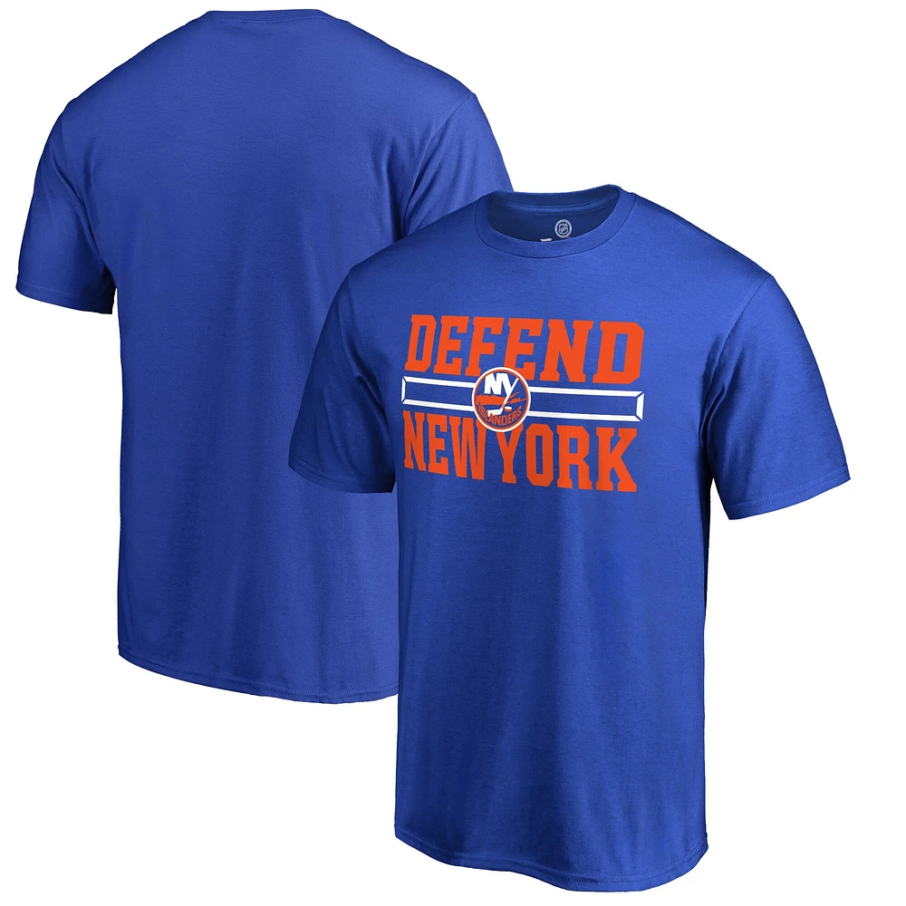 Men's Royal New York Islanders Hometown Collection Defend T-Shirt