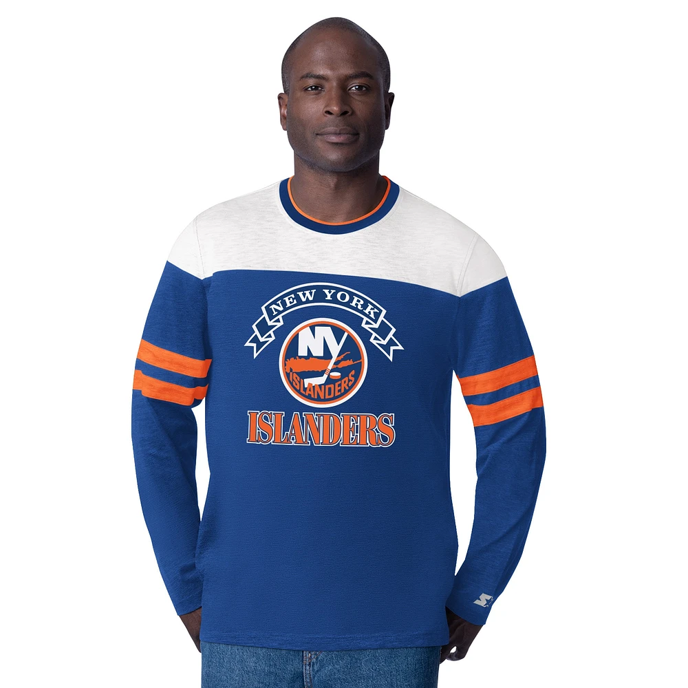 T-shirt à manches longues Blitz Durene pour homme des New York Islanders de Starter Royal