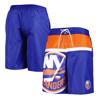 Men's Starter Royal New York Islanders Sea Wind Swim Trunks