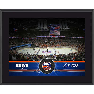 Plaque d'équipe sublimée New York Islanders 10,5" x 13"