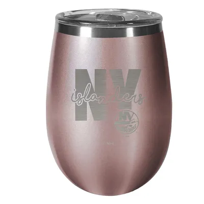 New York Islanders 10oz. Rose Gold Wine Tumbler