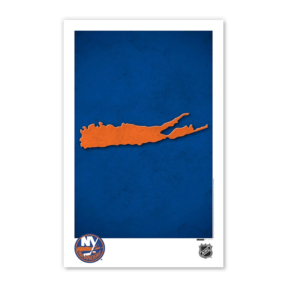 New York Islanders 11" x 17" Minimalist Logo Poster Print