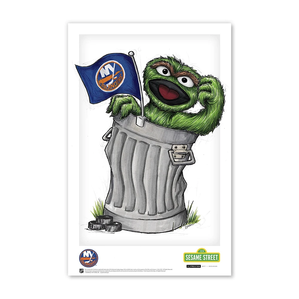 New York Islanders 11" x 17" Sesame Street Print