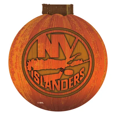 New York Islanders 12'' Pumpkin Sign
