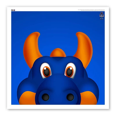 New York Islanders 12" x 12" Sparky the Dragon Poster Print