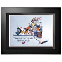 Insulaires de New York - Oeuvre encadrée État d'esprit 12'' x 16''