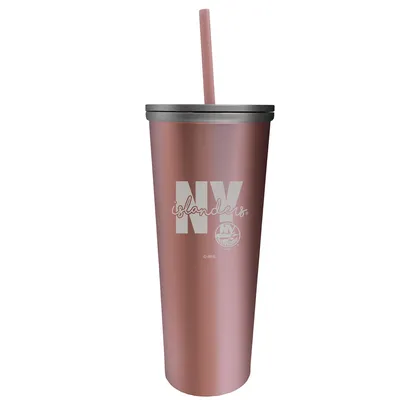 New York Islanders 18oz. Skinny Rose Gold Tumbler