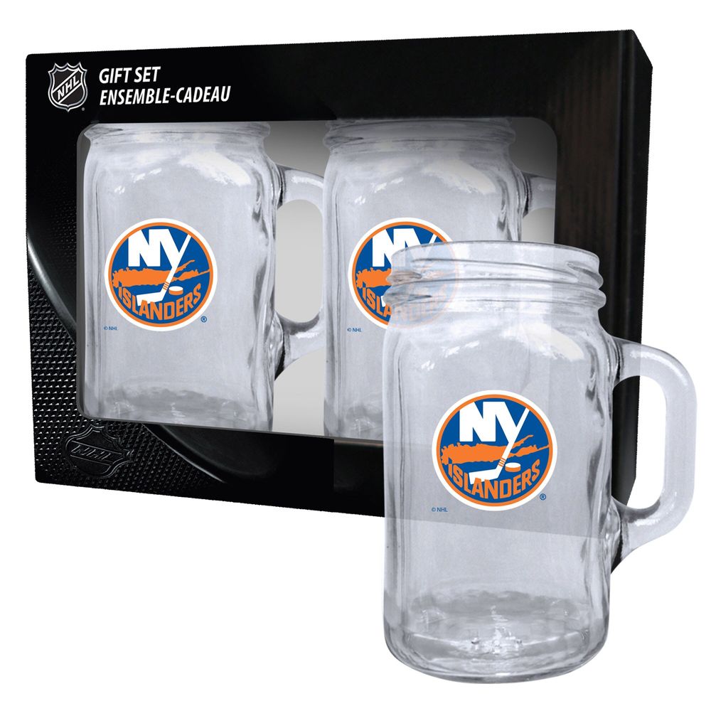 New York Islanders 2-Pack 16oz. Mason Mug Set