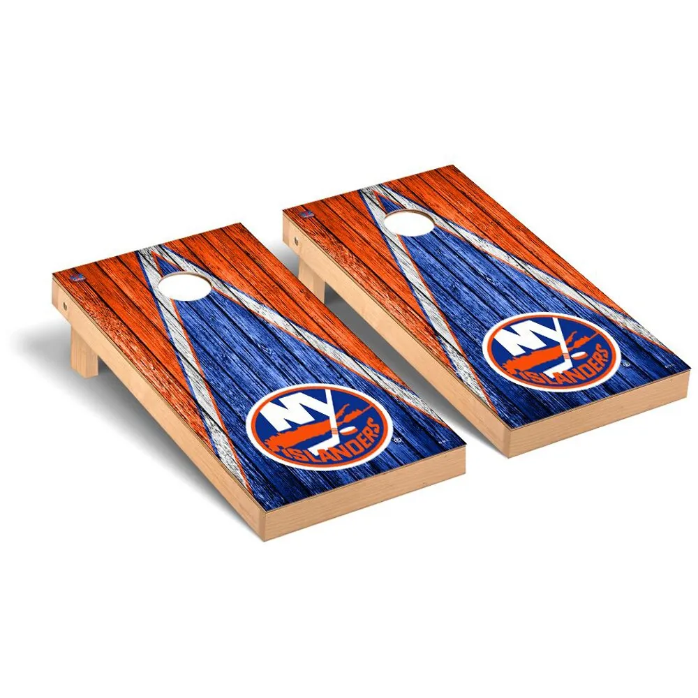 New York Football Cornhole Boards Complete Outdoor Game Set 