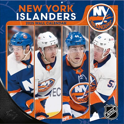 Calendrier mural de l'équipe des Islanders de New York 2024-2025 12" x 12"