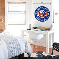 New York Islanders - 36'' x 36'' Team Repositional Stripe Design Vinyl Wall Decal