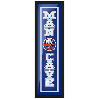 New York Islanders - 6'' x 22'' Man Cave Framed Sign