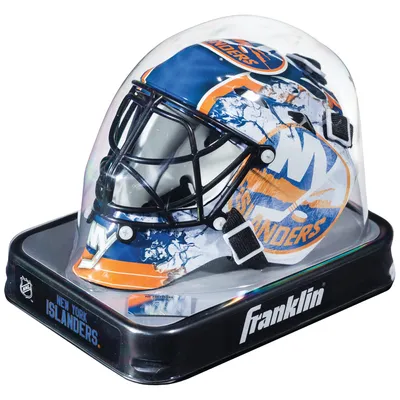 New York Islanders Réplique non signée Franklin Sports Mini masque de gardien de but