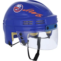 Casque mini bleu autographié par Noah Dobson des Islanders de New York