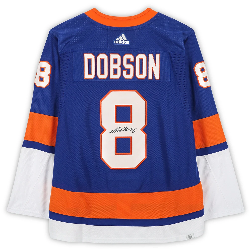 Noah Dobson New York Islanders Maillot authentique autographié Royal adidas