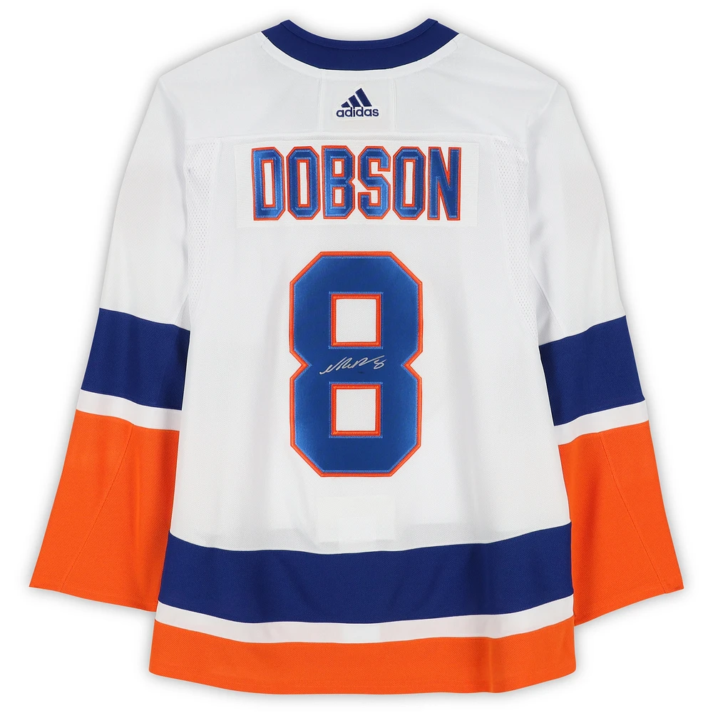 Noah Dobson New York Islanders Maillot adidas authentique autographié blanc