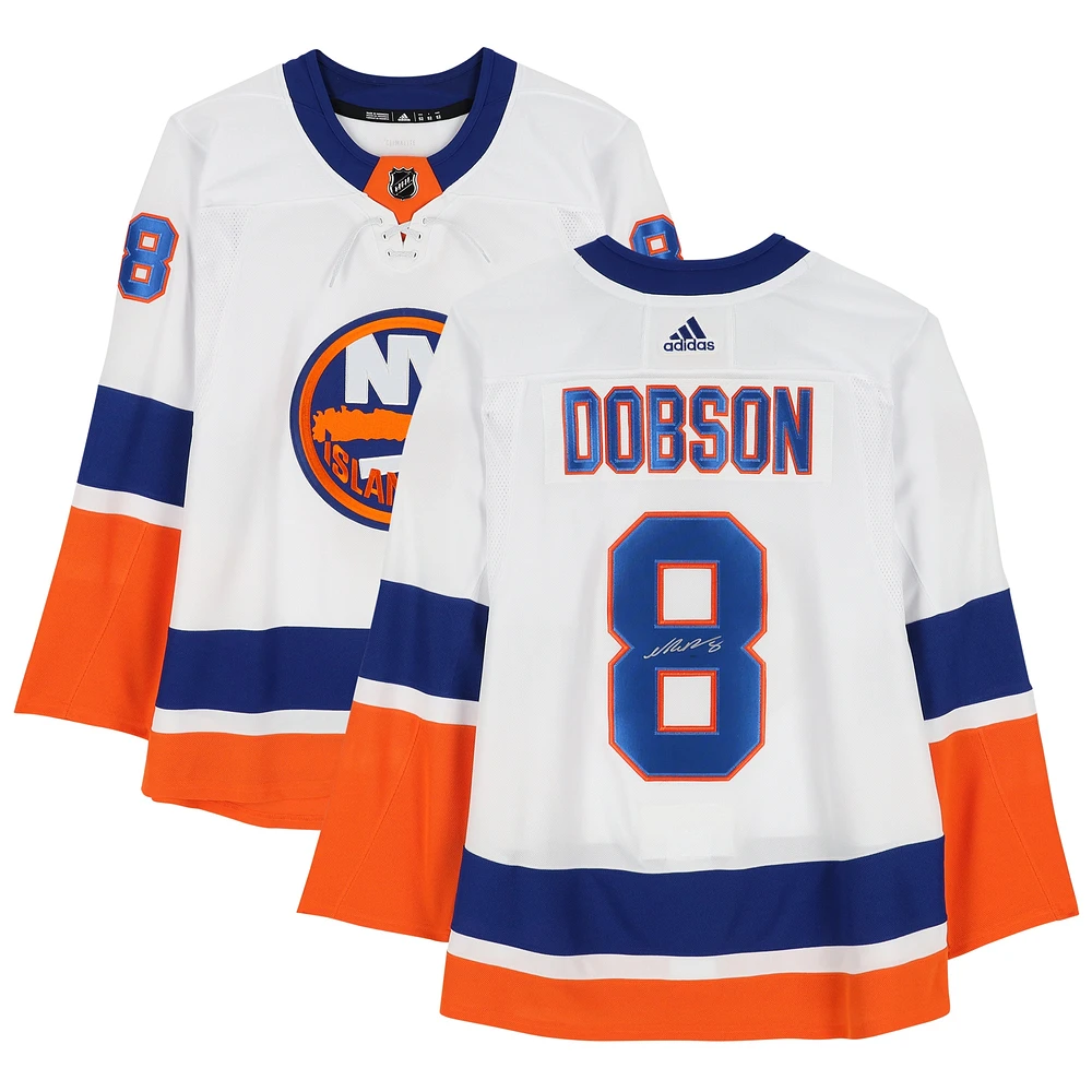 Noah Dobson New York Islanders Maillot adidas authentique autographié blanc