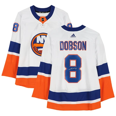 Noah Dobson New York Islanders Maillot adidas authentique autographié blanc